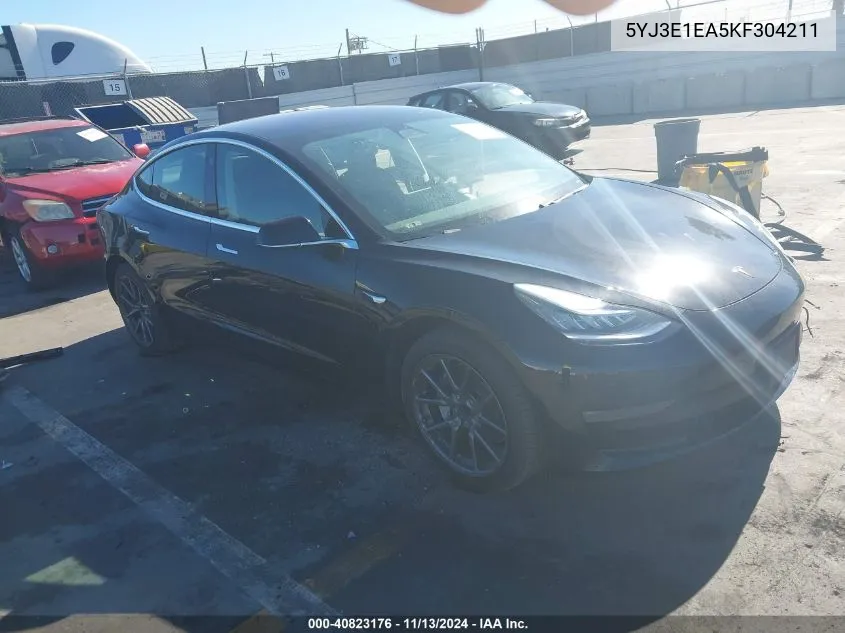 5YJ3E1EA5KF304211 2019 Tesla Model 3 Long Range/Mid Range/Standard Range/Standard Range Plus