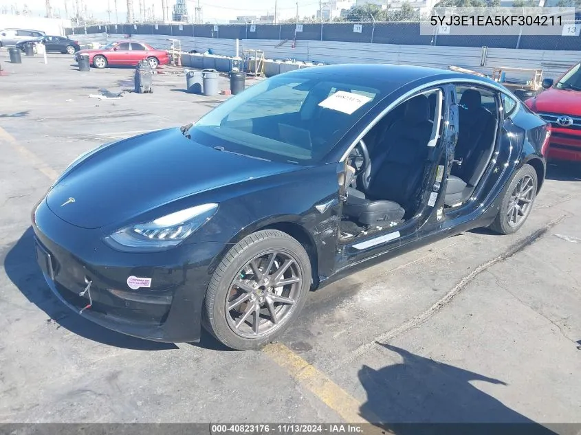 5YJ3E1EA5KF304211 2019 Tesla Model 3 Long Range/Mid Range/Standard Range/Standard Range Plus