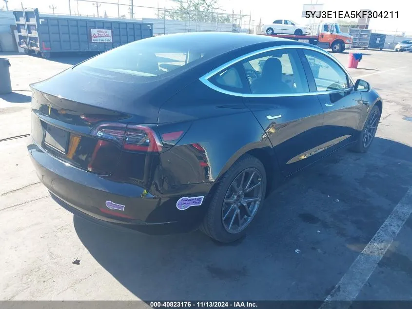 5YJ3E1EA5KF304211 2019 Tesla Model 3 Long Range/Mid Range/Standard Range/Standard Range Plus