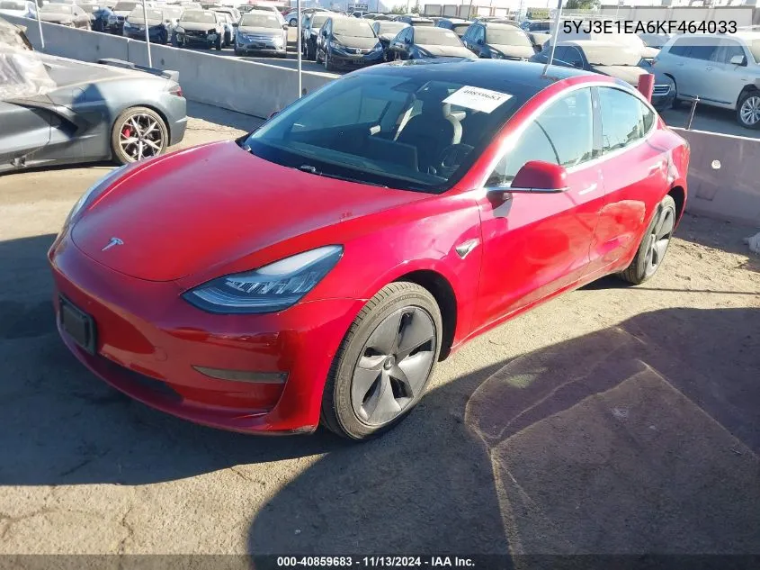 2019 Tesla Model 3 Long Range/Mid Range/Standard Range/Standard Range Plus VIN: 5YJ3E1EA6KF464033 Lot: 40859683