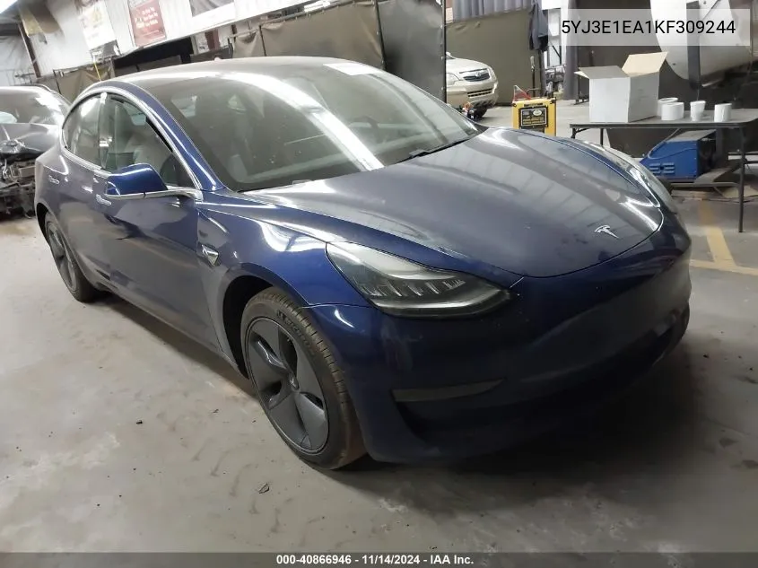 5YJ3E1EA1KF309244 2019 Tesla Model 3 Long Range/Mid Range/Standard Range/Standard Range Plus