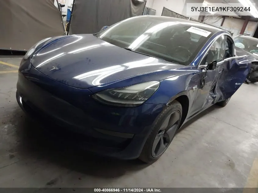 5YJ3E1EA1KF309244 2019 Tesla Model 3 Long Range/Mid Range/Standard Range/Standard Range Plus