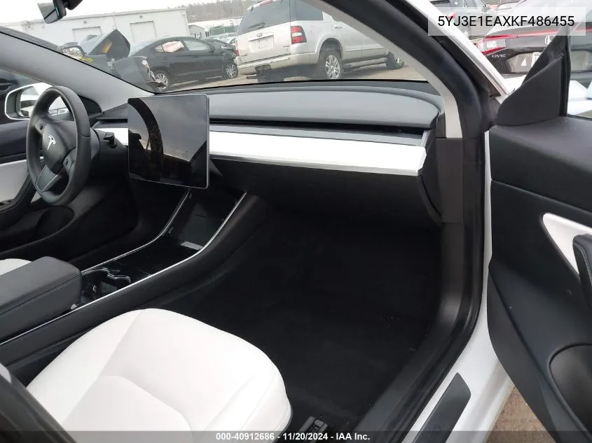 2019 Tesla Model 3 Long Range/Mid Range/Standard Range/Standard Range Plus VIN: 5YJ3E1EAXKF486455 Lot: 40912686