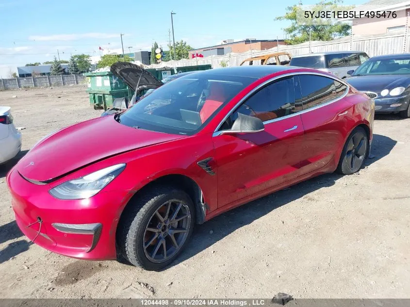 5YJ3E1EB5LF495476 2020 Tesla Model 3