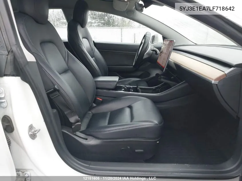 2020 Tesla Model 3 VIN: 5YJ3E1EA7LF718642 Lot: 12151605