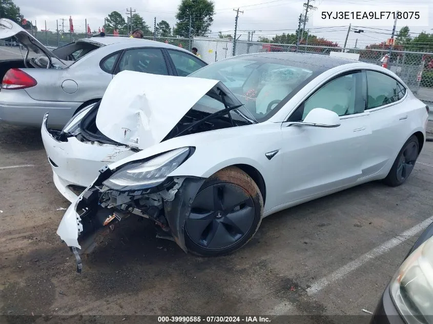 2020 Tesla Model 3 Standard Range Plus Rear-Wheel Drive/Standard Range Rear-Wheel Drive VIN: 5YJ3E1EA9LF718075 Lot: 39990585