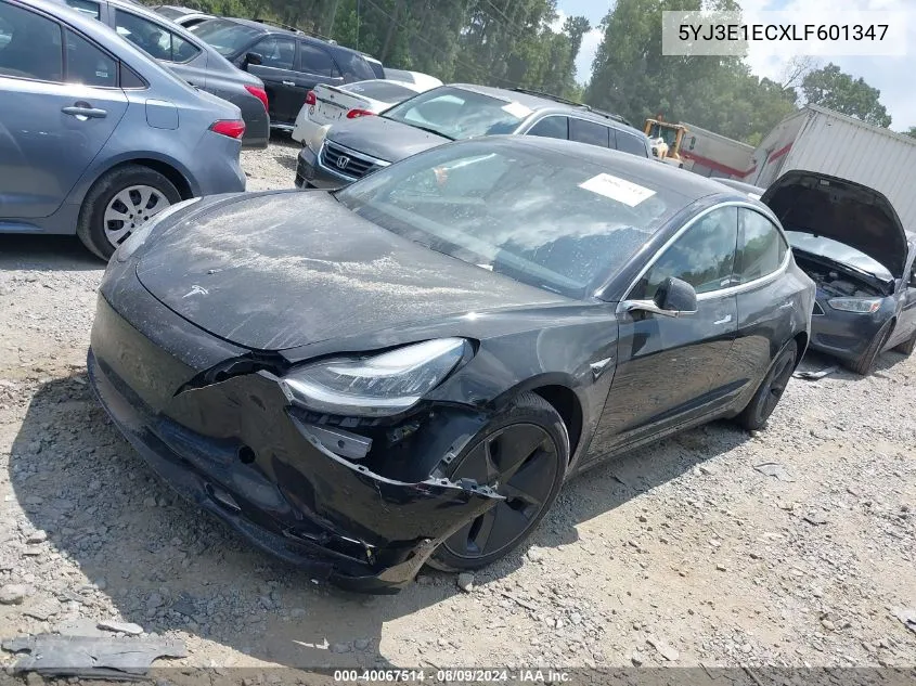 2020 Tesla Model 3 Performance Dual Motor All-Wheel Drive VIN: 5YJ3E1ECXLF601347 Lot: 40067514