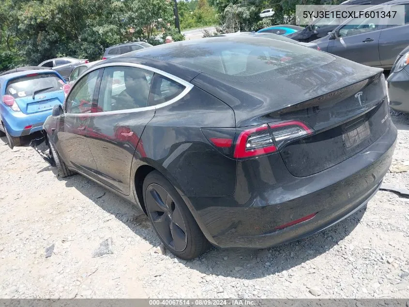 2020 Tesla Model 3 Performance Dual Motor All-Wheel Drive VIN: 5YJ3E1ECXLF601347 Lot: 40067514