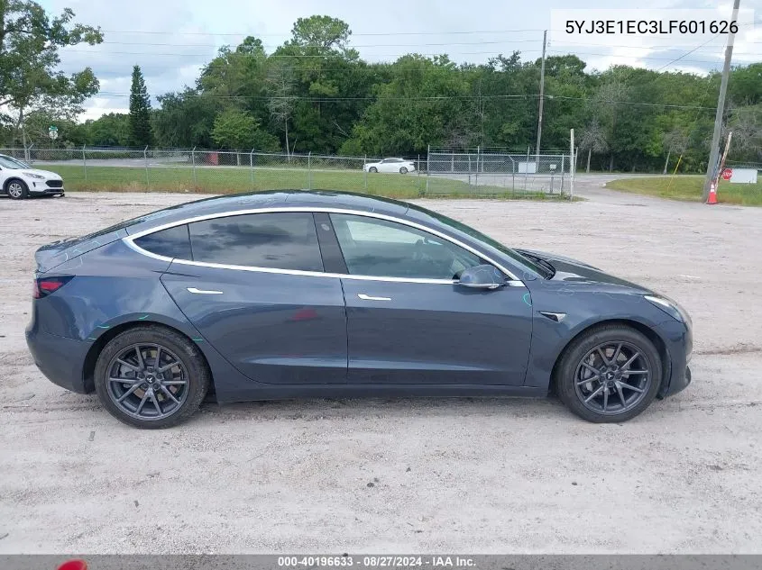 2020 Tesla Model 3 Performance Dual Motor All-Wheel Drive VIN: 5YJ3E1EC3LF601626 Lot: 40196633