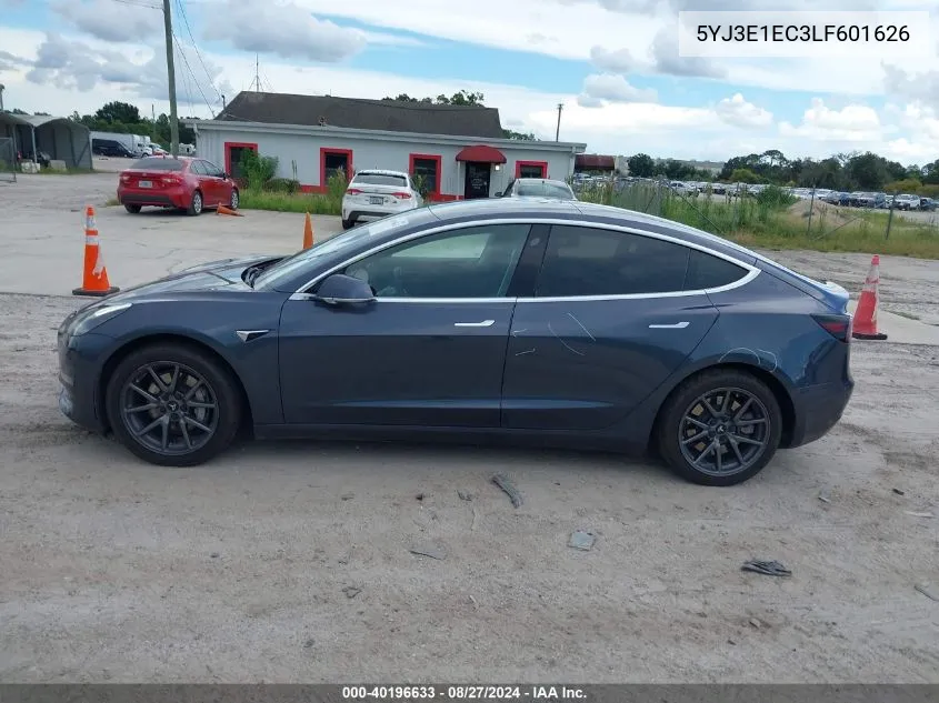 2020 Tesla Model 3 Performance Dual Motor All-Wheel Drive VIN: 5YJ3E1EC3LF601626 Lot: 40196633