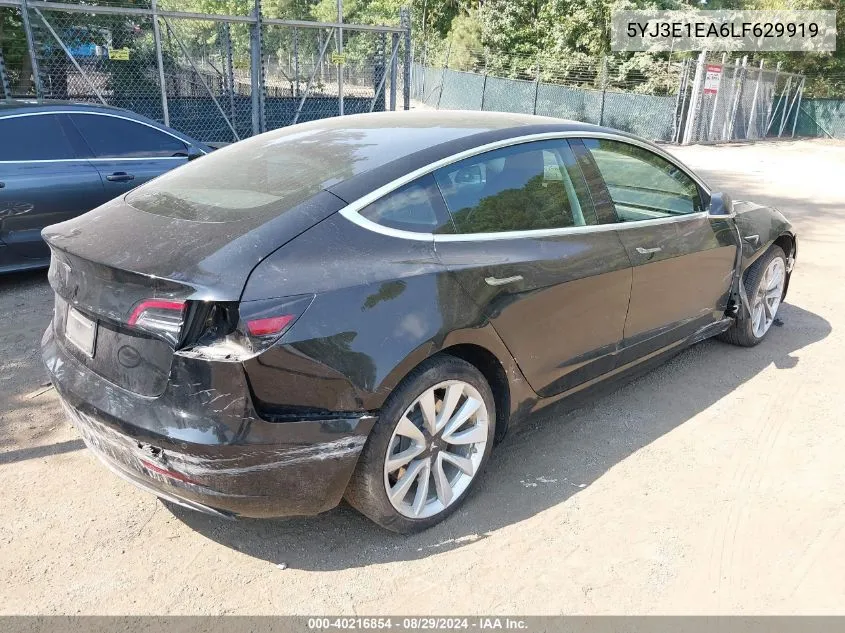 2020 Tesla Model 3 Standard Range Plus Rear-Wheel Drive/Standard Range Rear-Wheel Drive VIN: 5YJ3E1EA6LF629919 Lot: 40216854