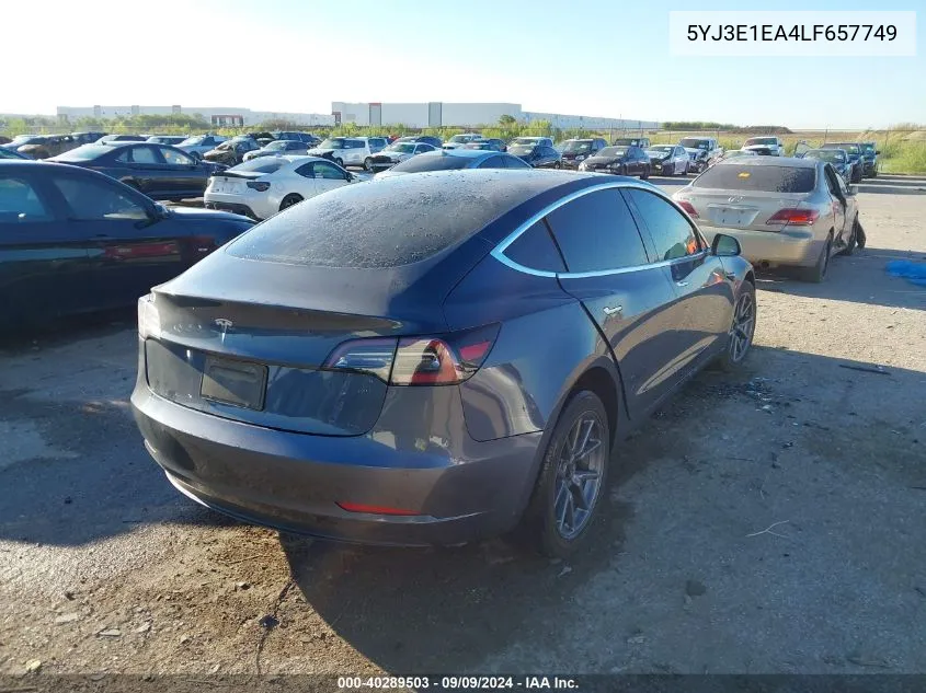 5YJ3E1EA4LF657749 2020 Tesla Model 3 Standard Range Plus Rear-Wheel Drive/Standard Range Rear-Wheel Drive