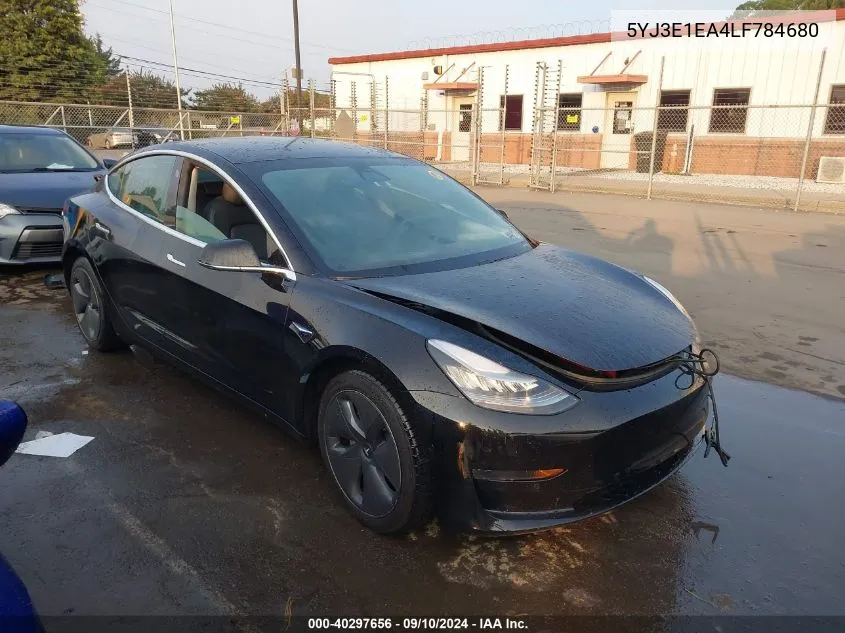 2020 Tesla Model 3 Standard Range Plus Rear-Wheel Drive/Standard Range Rear-Wheel Drive VIN: 5YJ3E1EA4LF784680 Lot: 40297656