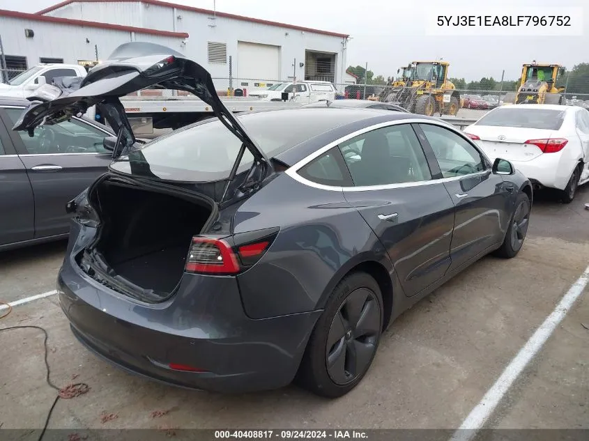 5YJ3E1EA8LF796752 2020 Tesla Model 3