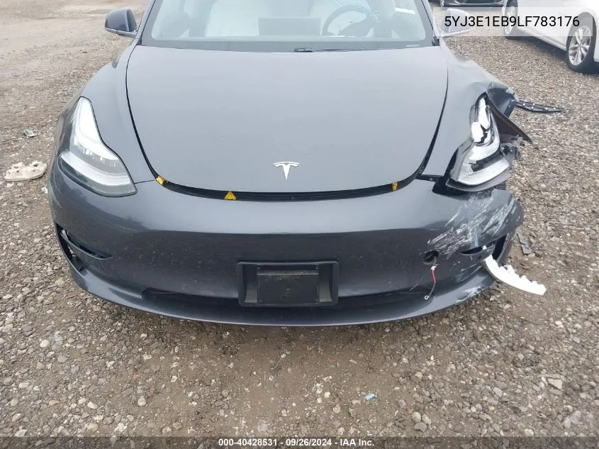 2020 Tesla Model 3 Long Range Dual Motor All-Wheel Drive VIN: 5YJ3E1EB9LF783176 Lot: 40428531