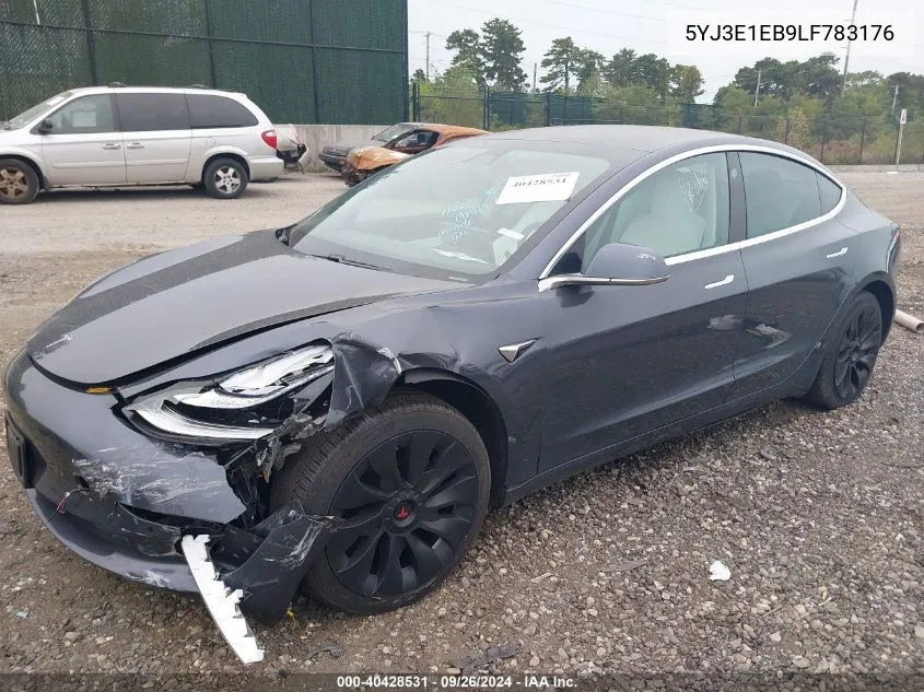 2020 Tesla Model 3 Long Range Dual Motor All-Wheel Drive VIN: 5YJ3E1EB9LF783176 Lot: 40428531