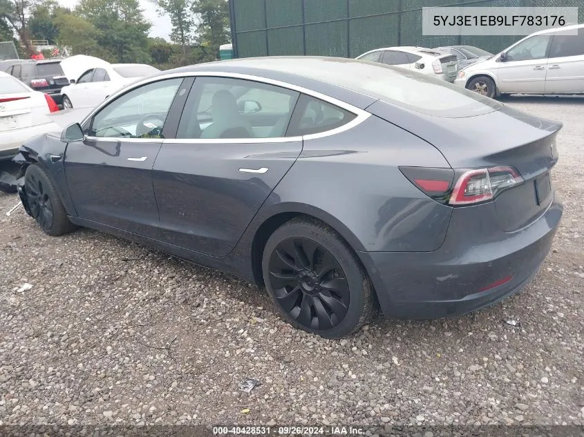 2020 Tesla Model 3 Long Range Dual Motor All-Wheel Drive VIN: 5YJ3E1EB9LF783176 Lot: 40428531