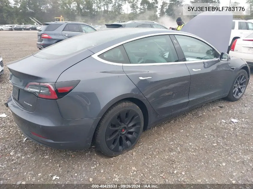 2020 Tesla Model 3 Long Range Dual Motor All-Wheel Drive VIN: 5YJ3E1EB9LF783176 Lot: 40428531