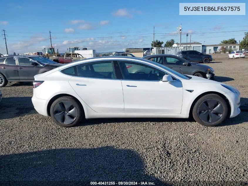 5YJ3E1EB6LF637575 2020 Tesla Model 3