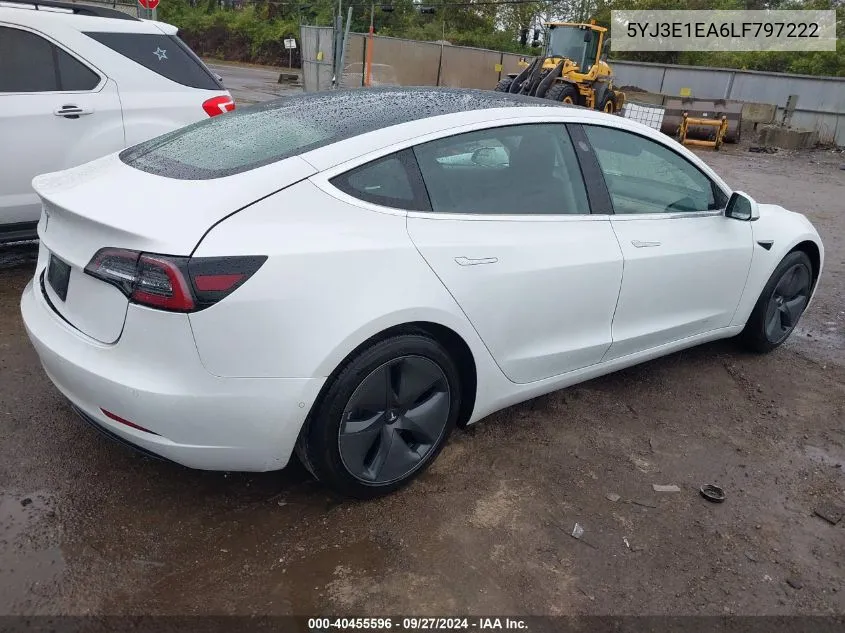 2020 Tesla Model 3 Standard Range Plus Rear-Wheel Drive/Standard Range Rear-Wheel Drive VIN: 5YJ3E1EA6LF797222 Lot: 40455596