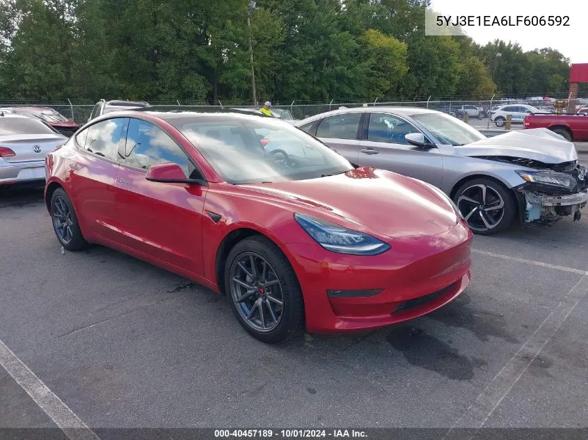 5YJ3E1EA6LF606592 2020 Tesla Model 3