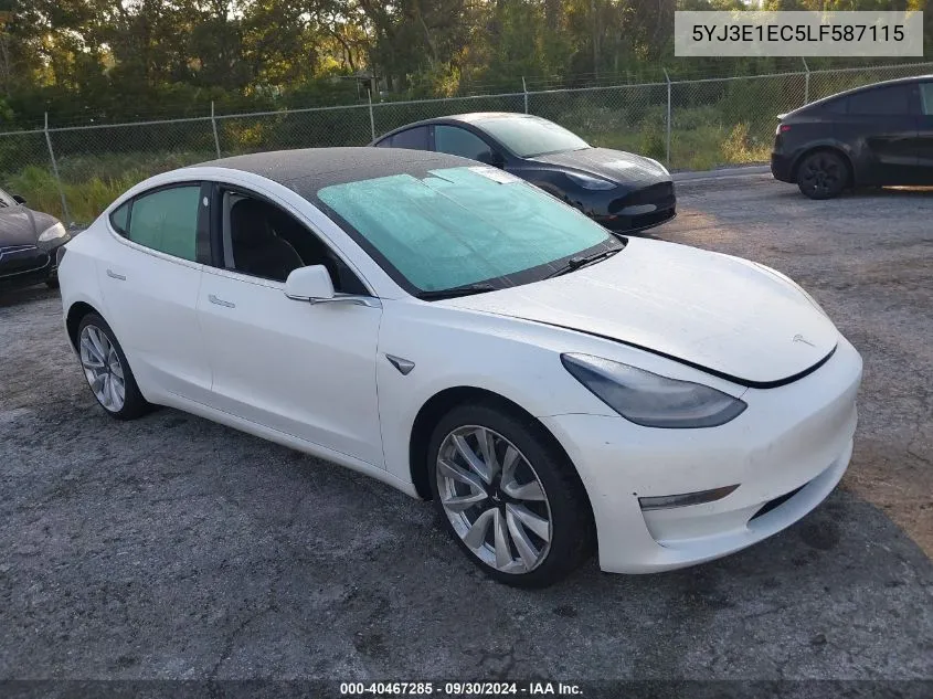 5YJ3E1EC5LF587115 2020 Tesla Model 3