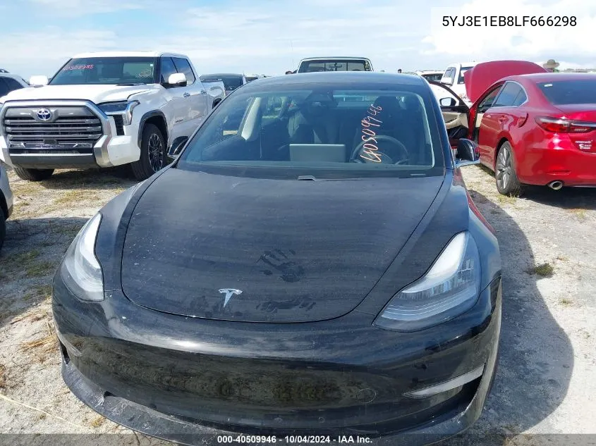 2020 Tesla Model 3 Long Range Dual Motor All-Wheel Drive VIN: 5YJ3E1EB8LF666298 Lot: 40509946