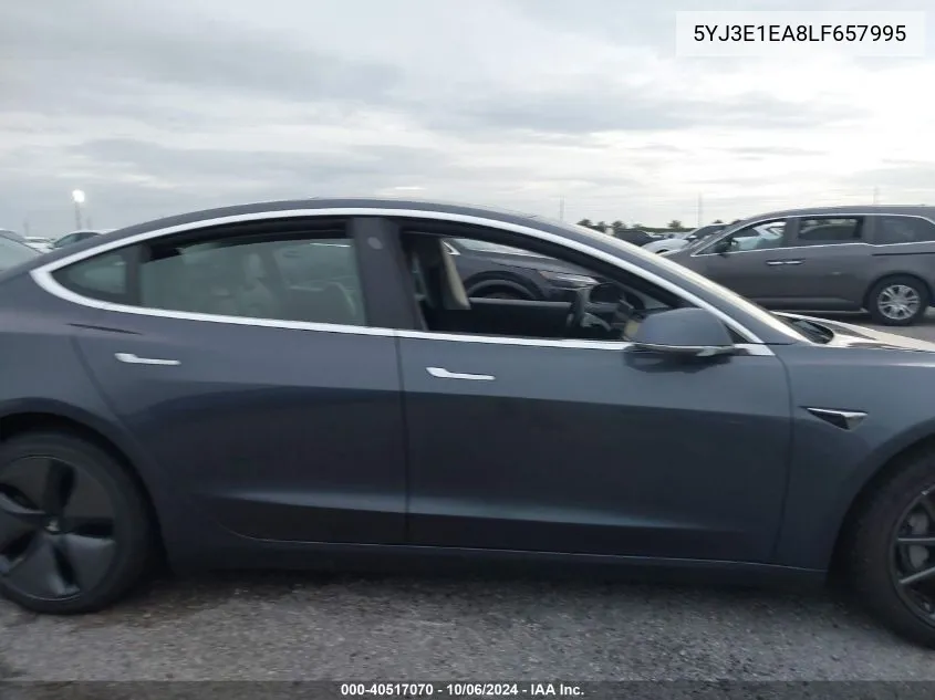 2020 Tesla Model 3 VIN: 5YJ3E1EA8LF657995 Lot: 40517070