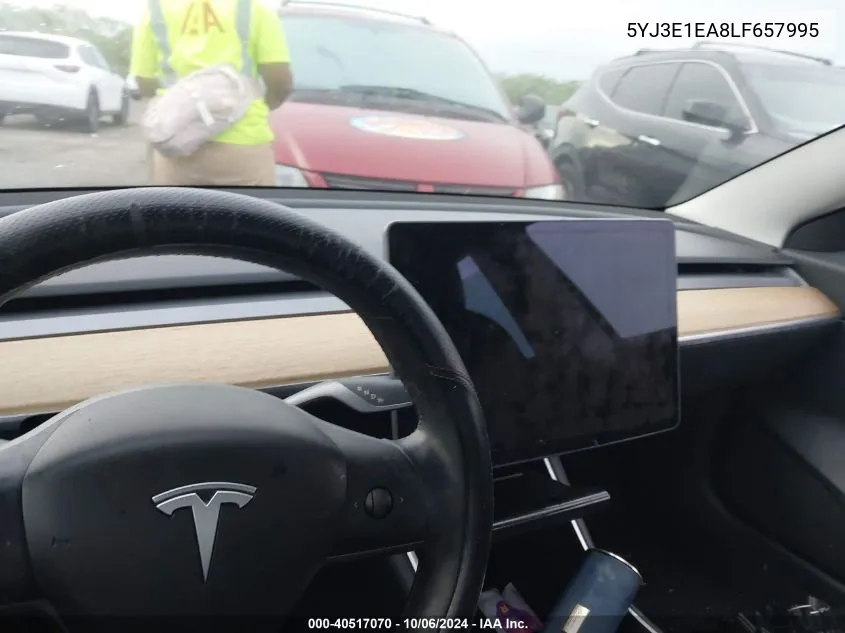 2020 Tesla Model 3 VIN: 5YJ3E1EA8LF657995 Lot: 40517070