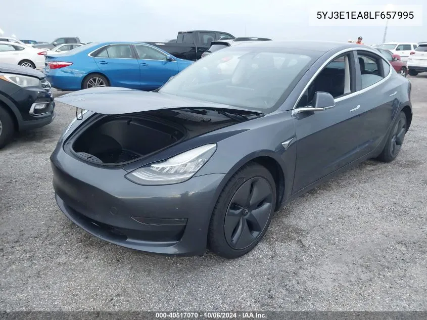 2020 Tesla Model 3 VIN: 5YJ3E1EA8LF657995 Lot: 40517070