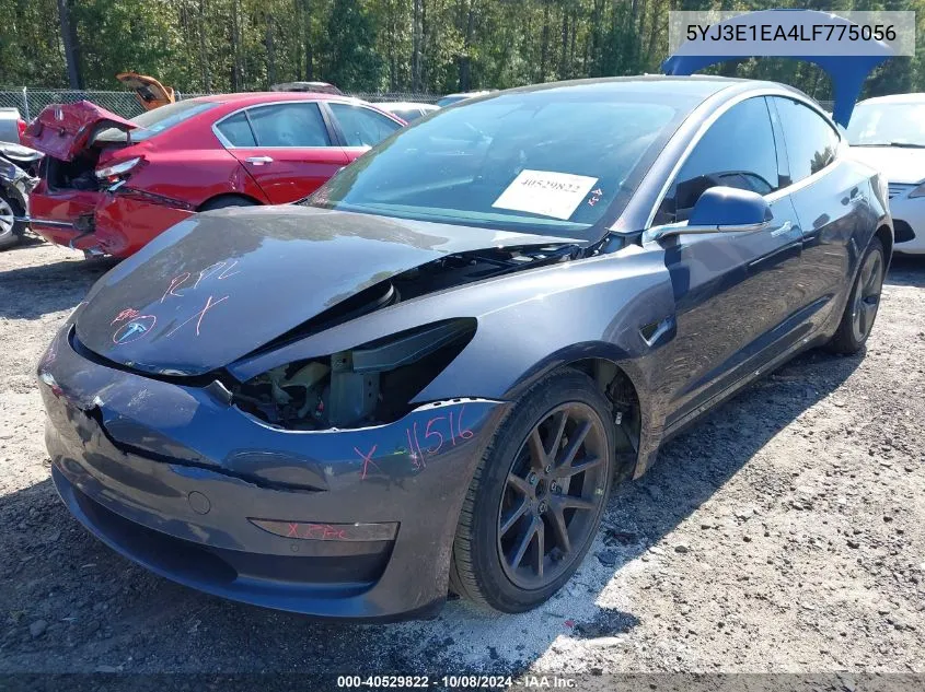 2020 Tesla Model 3 Standard Range Plus Rear-Wheel Drive/Standard Range Rear-Wheel Drive VIN: 5YJ3E1EA4LF775056 Lot: 40529822