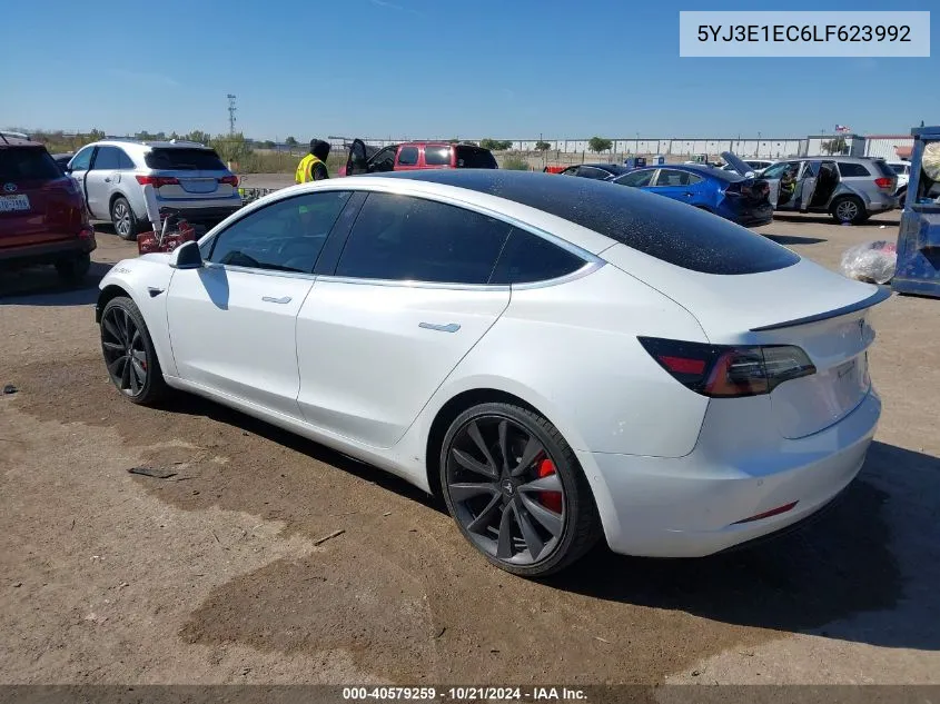 5YJ3E1EC6LF623992 2020 Tesla Model 3