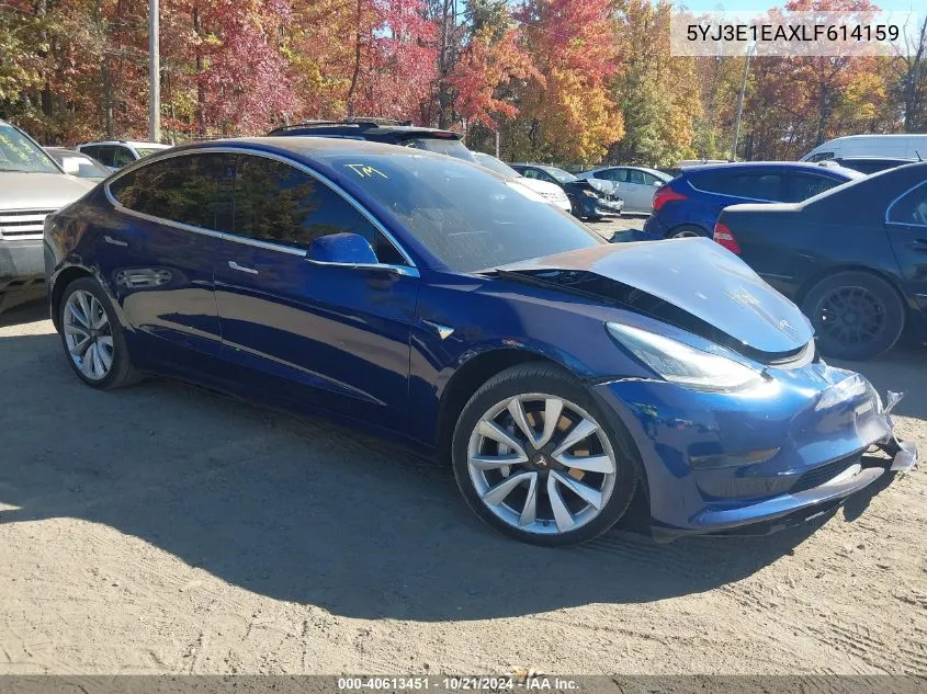 2020 Tesla Model 3 VIN: 5YJ3E1EAXLF614159 Lot: 40613451