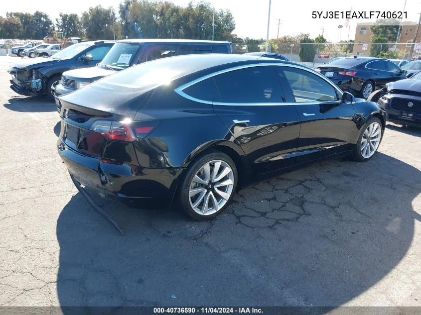 5YJ3E1EAXLF740621 2020 Tesla Model 3 Standard Range Plus Rear-Wheel Drive/Standard Range Rear-Wheel Drive