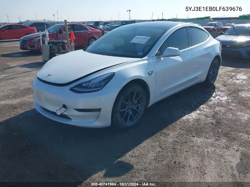 2020 Tesla Model 3 Long Range Dual Motor All-Wheel Drive VIN: 5YJ3E1EB0LF639676 Lot: 40741984