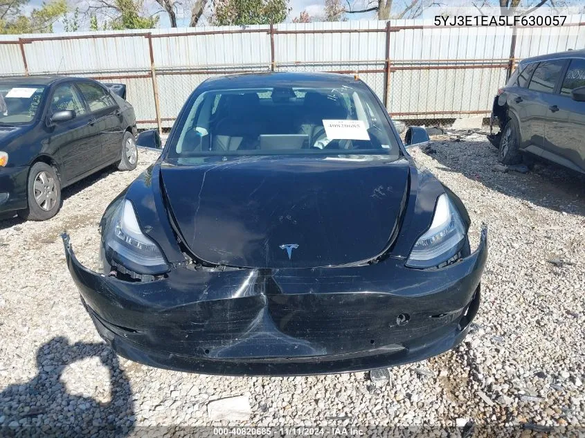 2020 Tesla Model 3 Standard Range Plus Rear-Wheel Drive/Standard Range Rear-Wheel Drive VIN: 5YJ3E1EA5LF630057 Lot: 40820685