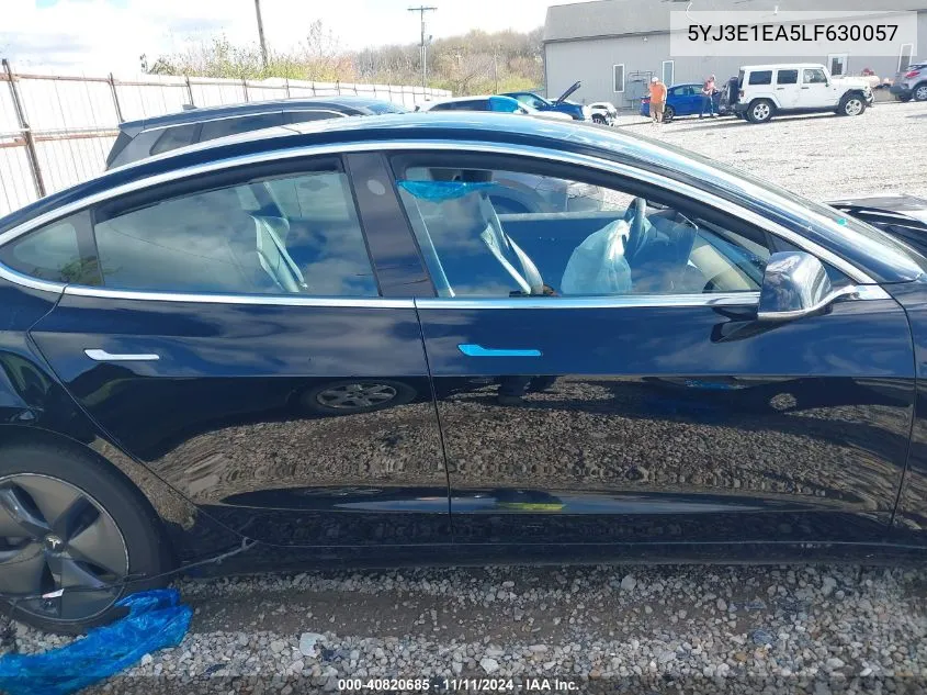 2020 Tesla Model 3 Standard Range Plus Rear-Wheel Drive/Standard Range Rear-Wheel Drive VIN: 5YJ3E1EA5LF630057 Lot: 40820685