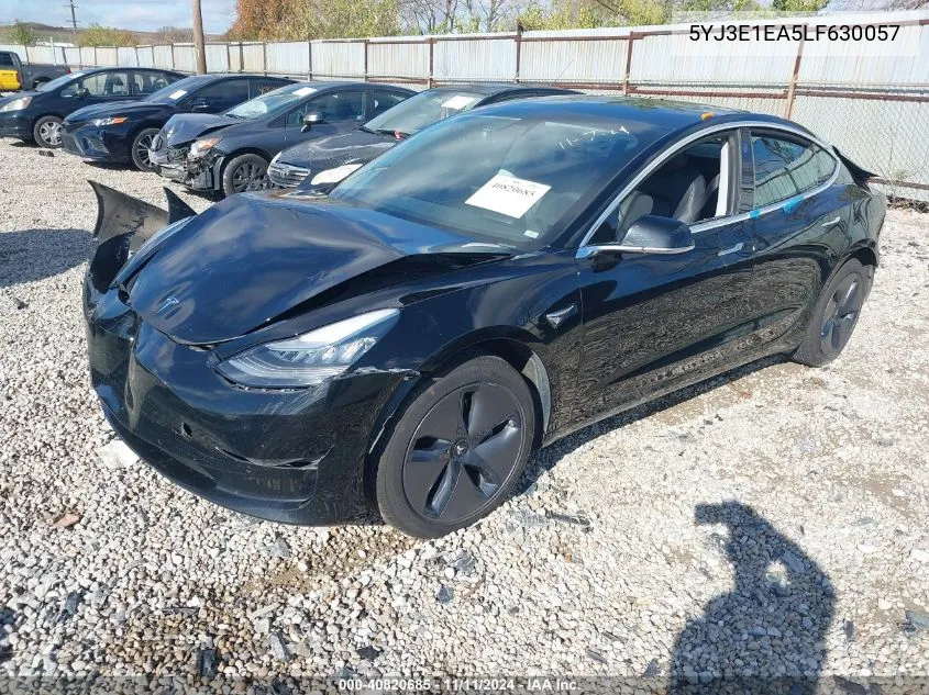 2020 Tesla Model 3 Standard Range Plus Rear-Wheel Drive/Standard Range Rear-Wheel Drive VIN: 5YJ3E1EA5LF630057 Lot: 40820685