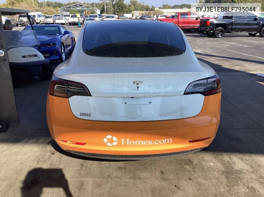 2020 Tesla Model 3 VIN: 5YJ3E1EB8LF795044 Lot: 40845130