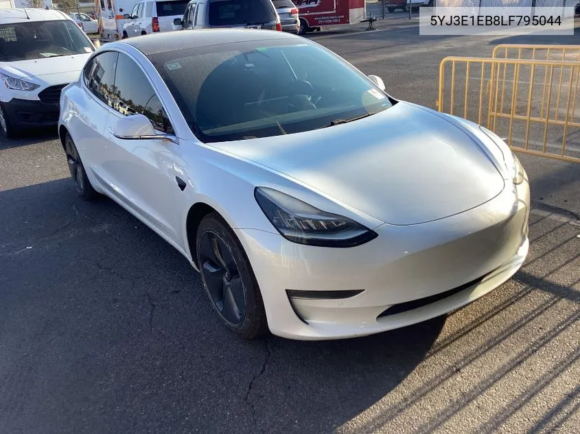 2020 Tesla Model 3 VIN: 5YJ3E1EB8LF795044 Lot: 40845130