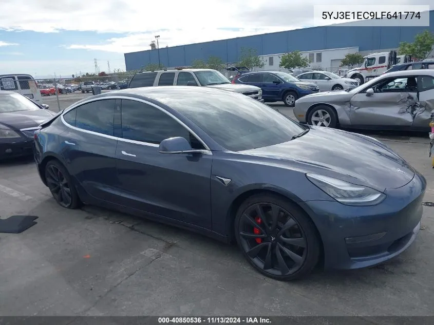 2020 Tesla Model 3 Performance Dual Motor All-Wheel Drive VIN: 5YJ3E1EC9LF641774 Lot: 40850536