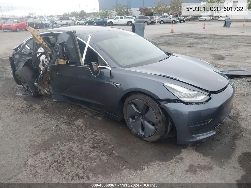 2020 Tesla Model 3 Performance Dual Motor All-Wheel Drive VIN: 5YJ3E1EC2LF601732 Lot: 40860967