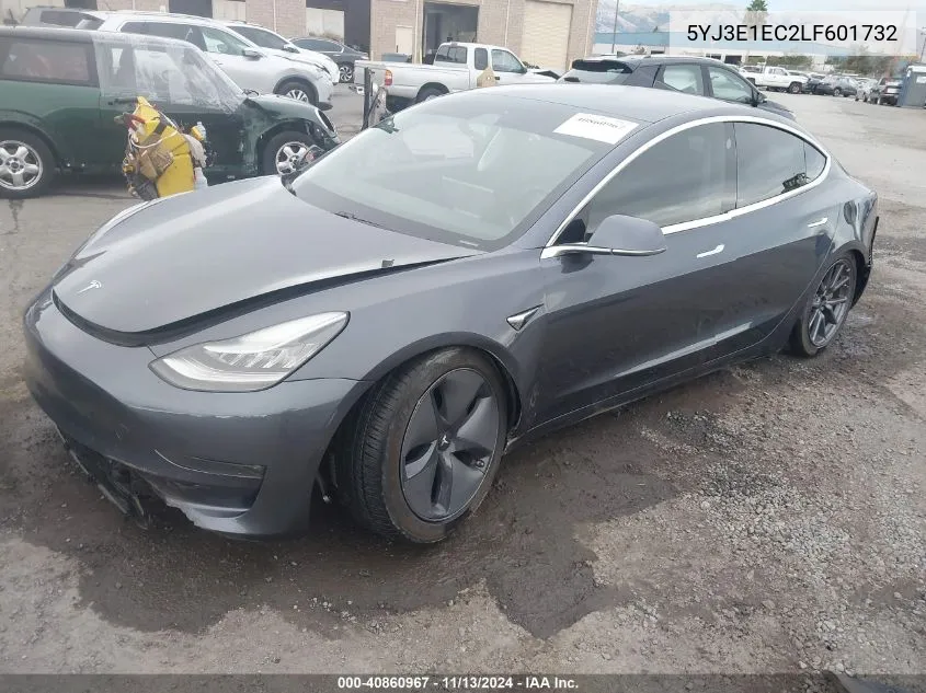 2020 Tesla Model 3 Performance Dual Motor All-Wheel Drive VIN: 5YJ3E1EC2LF601732 Lot: 40860967