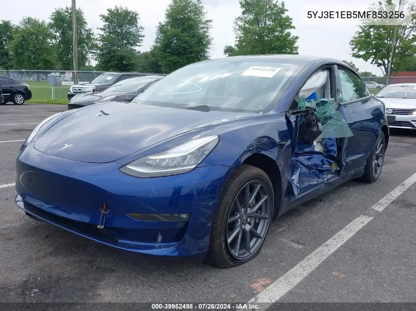 5YJ3E1EB5MF853256 2021 Tesla Model 3