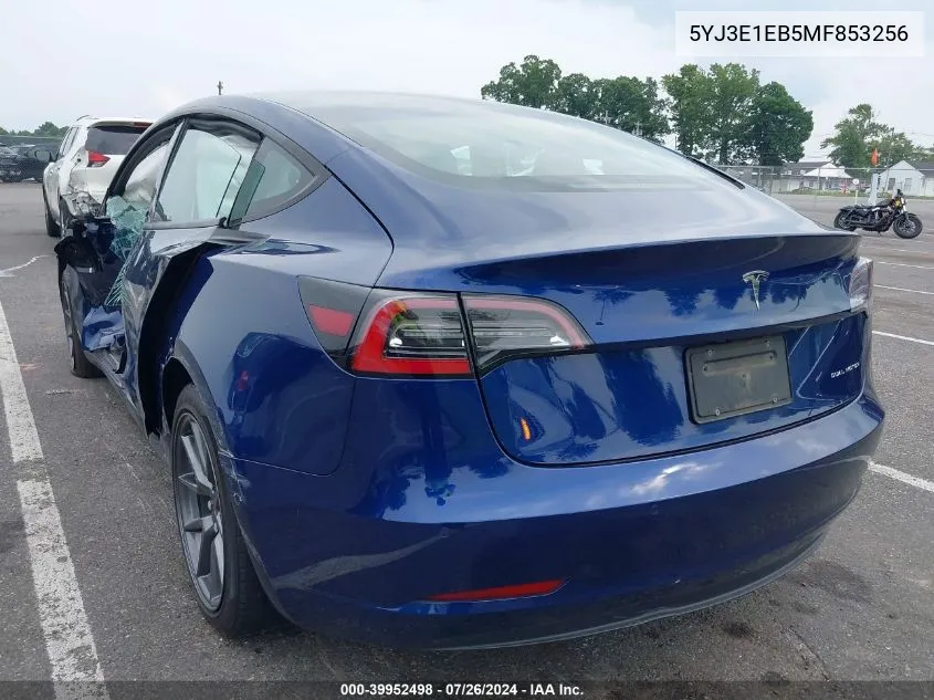 5YJ3E1EB5MF853256 2021 Tesla Model 3