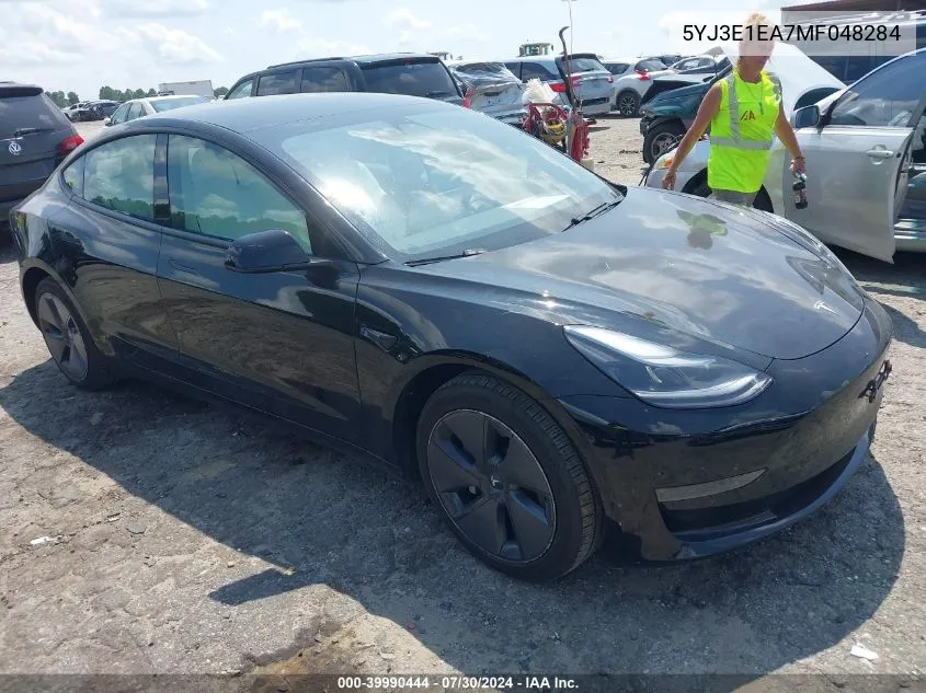 2021 Tesla Model 3 Standard Range Plus Rear-Wheel Drive VIN: 5YJ3E1EA7MF048284 Lot: 39990444