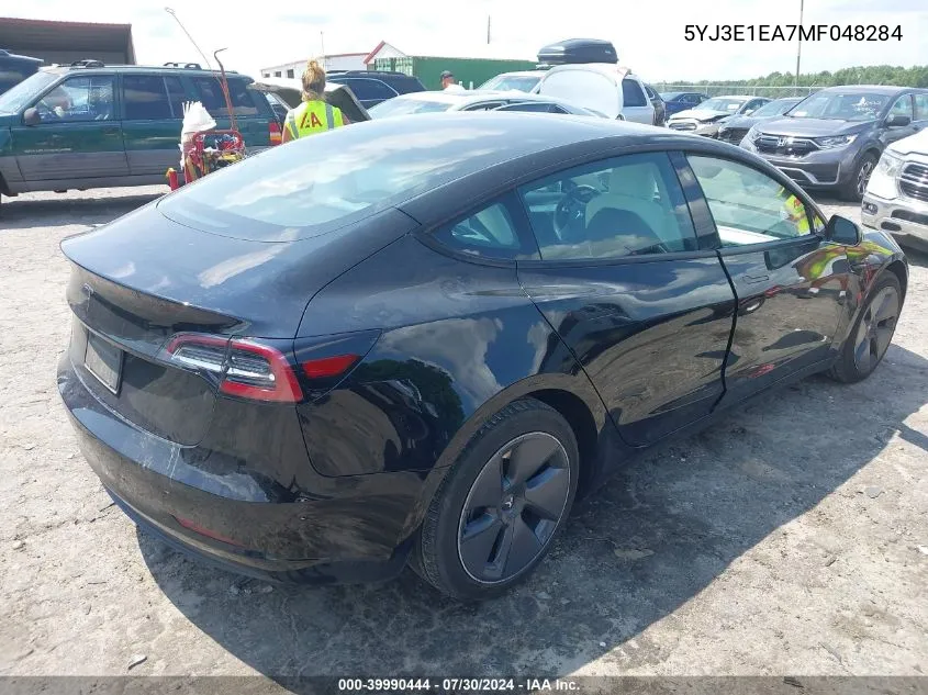 5YJ3E1EA7MF048284 2021 Tesla Model 3 Standard Range Plus Rear-Wheel Drive