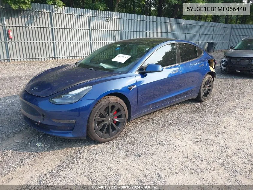 5YJ3E1EB1MF056440 2021 Tesla Model 3