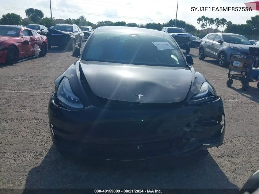 5YJ3E1EA5MF857556 2021 Tesla Model 3