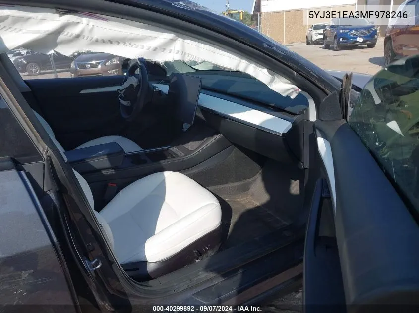 5YJ3E1EA3MF978246 2021 Tesla Model 3